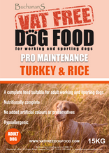 Load image into Gallery viewer, PRO MAINTENANCE ADULT TURKEY AND RICE 15KG
